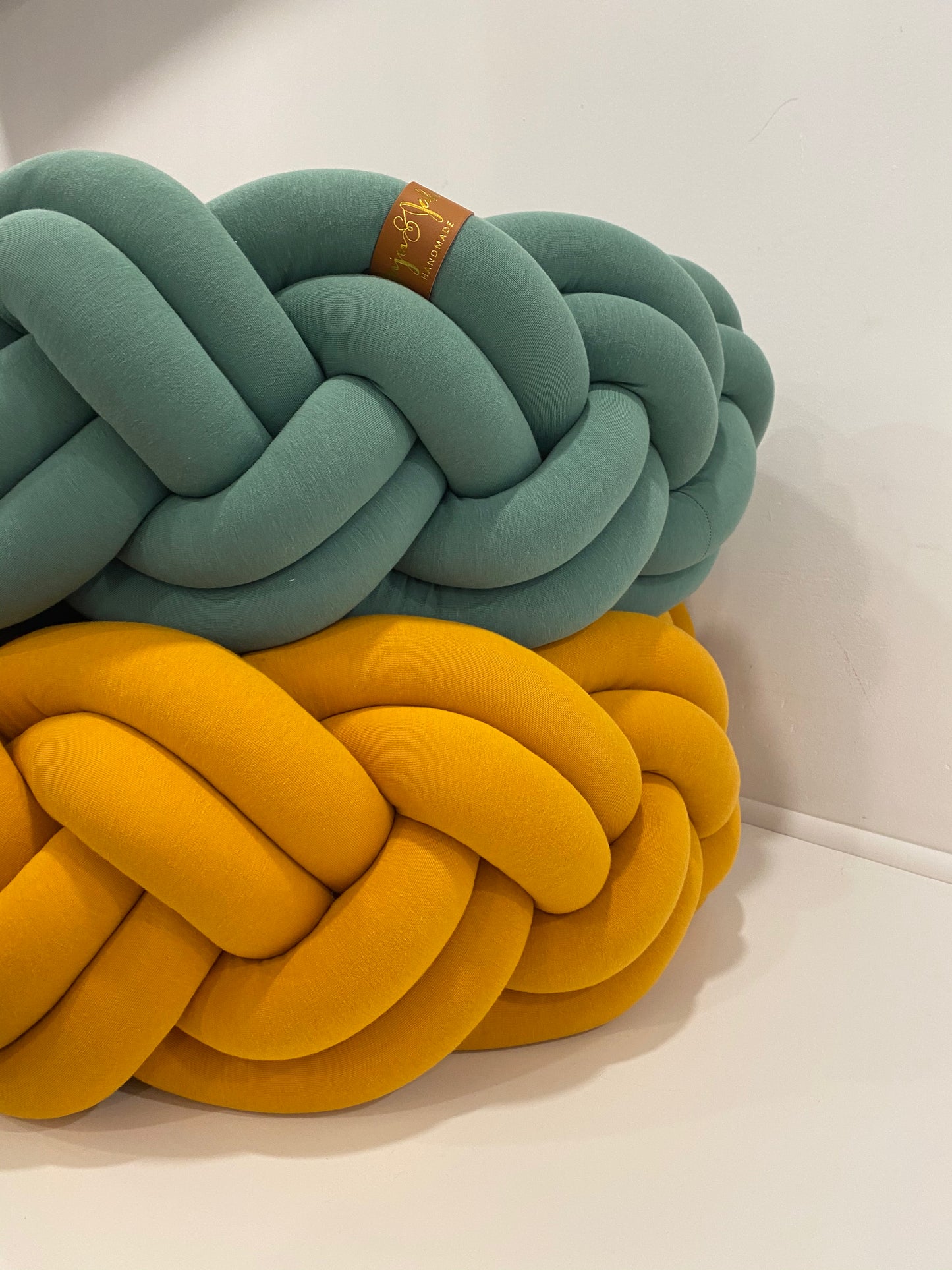 Double Braided Toddler Bed Bumper / Bed Bolster