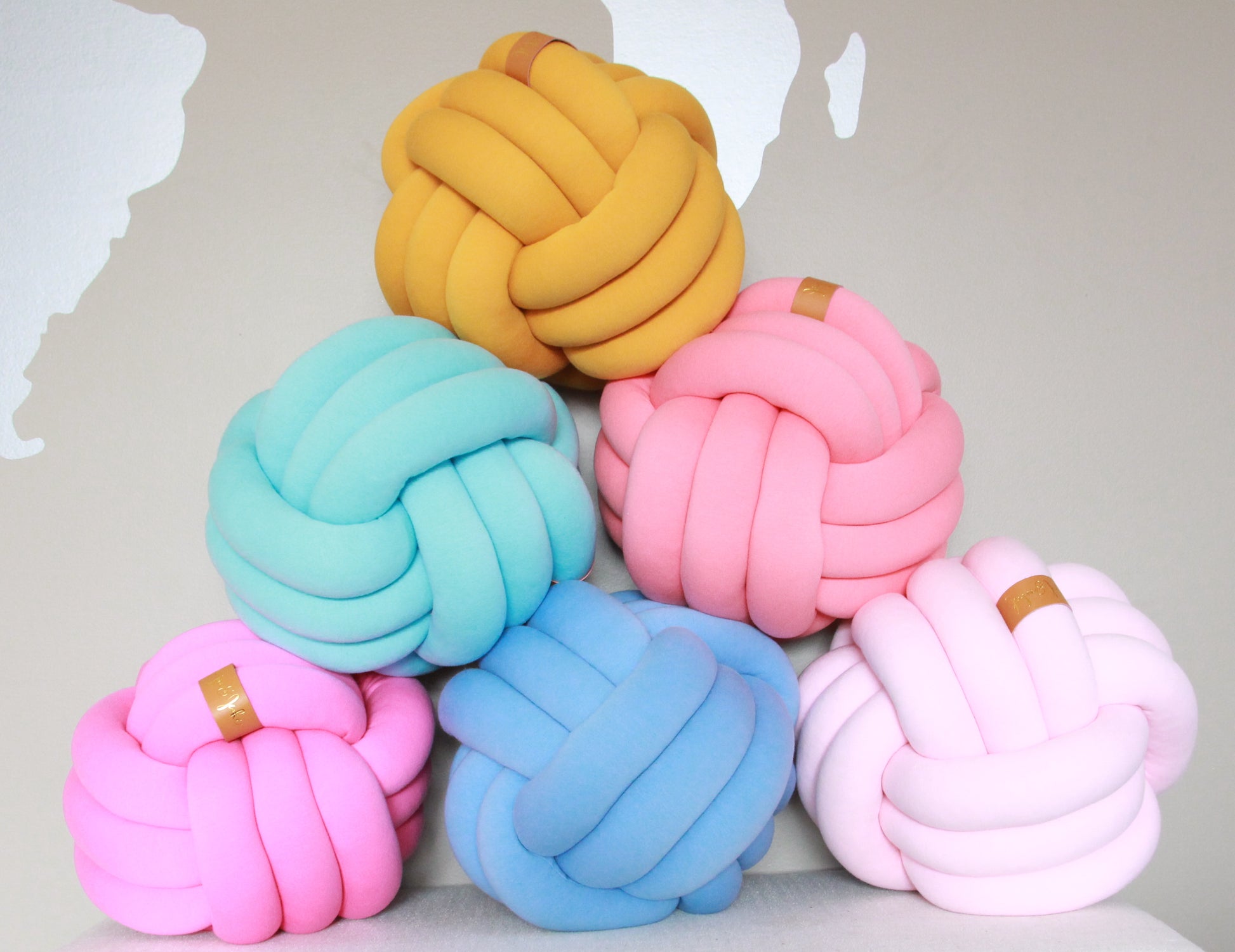 Grande Sphere Knot Pillow - See more Knot Pillows & Cushions at JujuAndJake.com