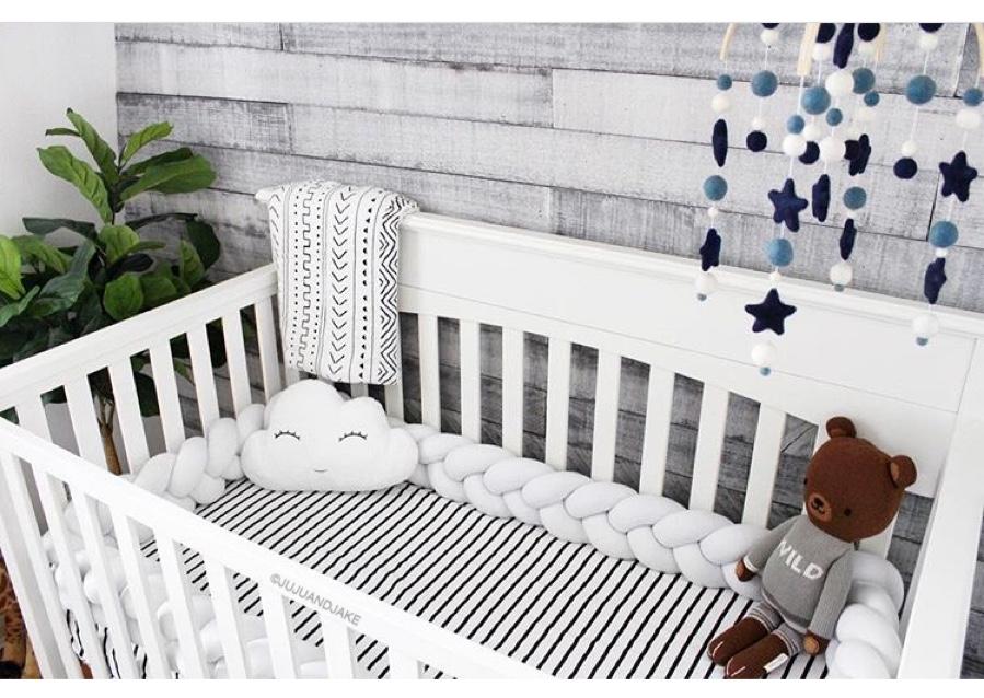 White crib sales bumpers