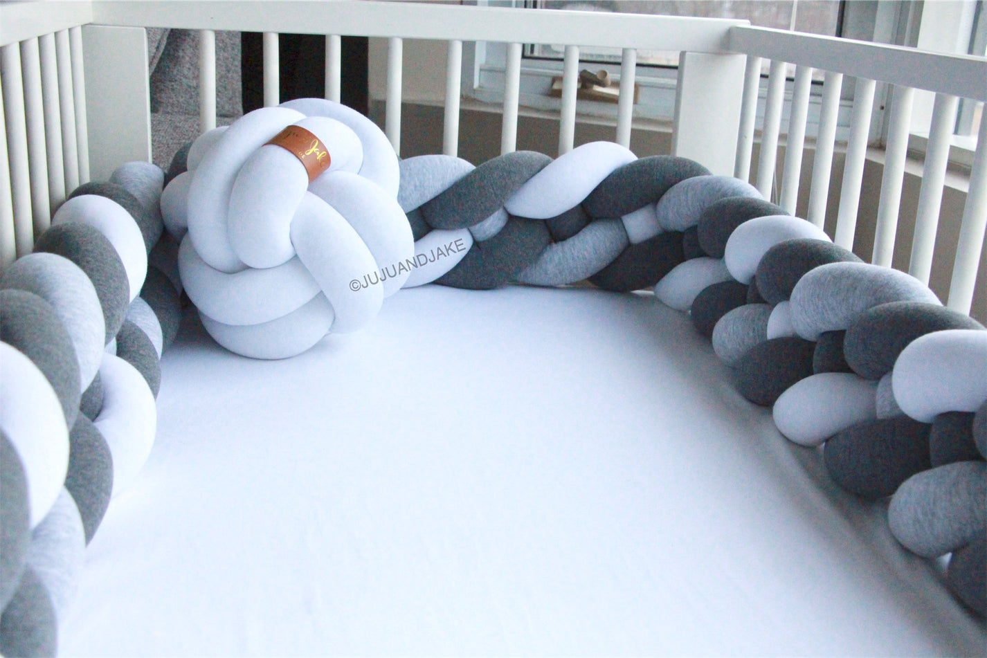 4Strand Braided Crib / Bed Bumper JuJu & Jake