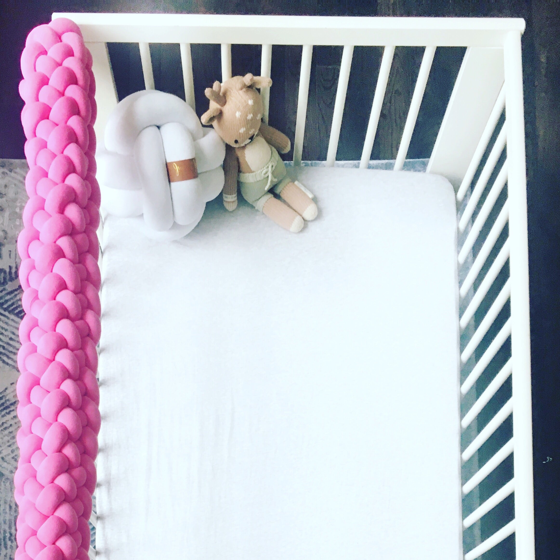 Crib bumper rail cover hotsell