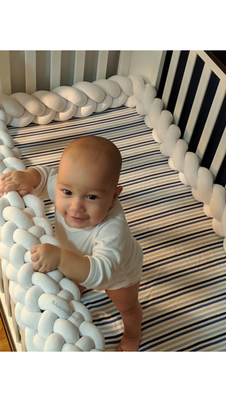 Crib bumper top rail cover